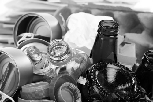 Advanced waste disposal machinery at a construction site