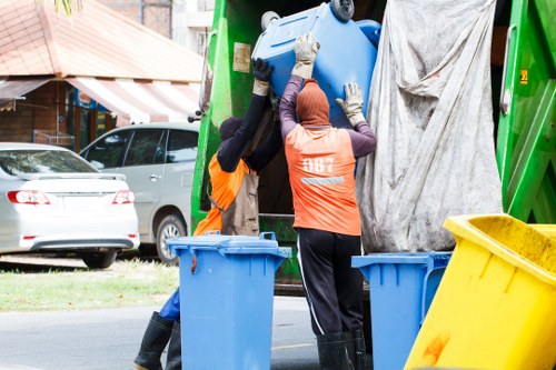 Image showing a Wallington skip outside a house ready for collection and recycling